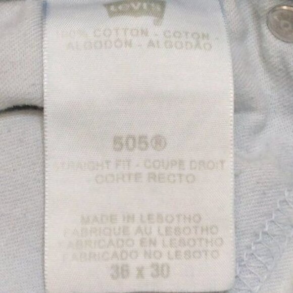 Levi's 505 Regular Fit Men 35x29 Straight Leg Mid-Rise Jeans Red Tag Vintage EUC - Picture 5 of 11